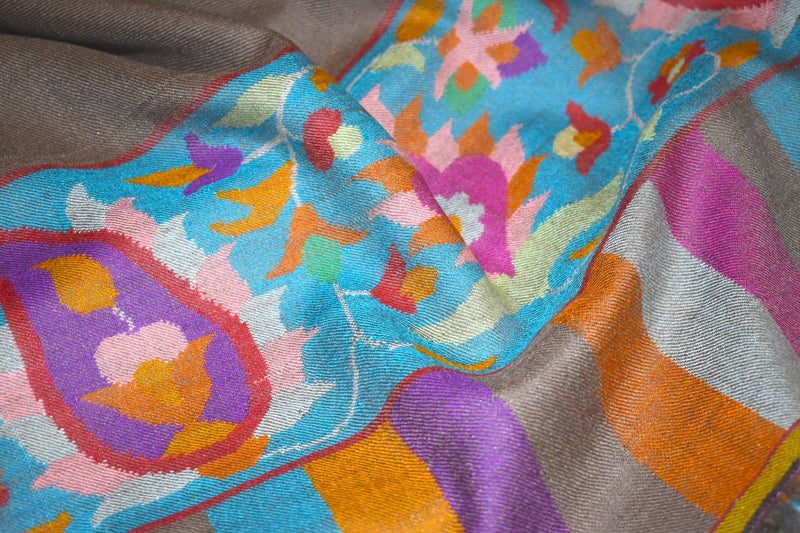kani pashmina shawl paldar natural 40x80 inch