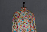 Pashmina handmade hand embroidered off white shawl