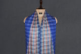 Pashmina check stole handwoven 28x80 inch