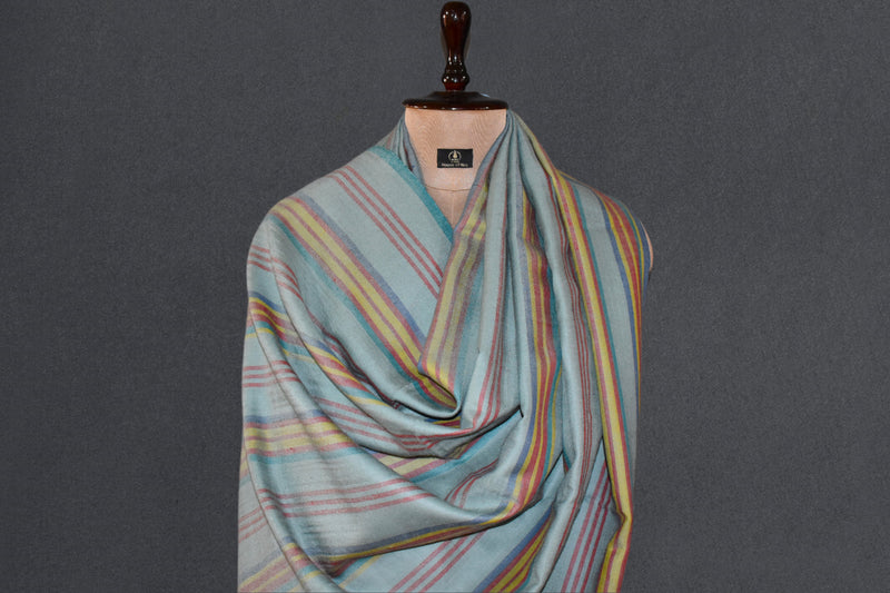 Handwoven pashmina check shawl 40x80 inch