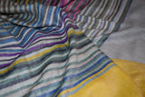 Handwoven pashmina check shawl 40x80 inch