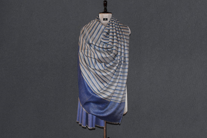 Handwoven pashmina check shawl 40x80 inch