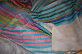 Handwoven pashmina check shawl 40x80 inch