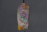 Handwoven pashmina check shawl 40x80 inch