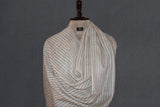 Pashmina check stole handwoven 28x80 inch