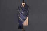 Handwoven pashmina check shawl 40x80 inch