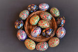 Easter eggs 3 inch assorted set of 8pcs