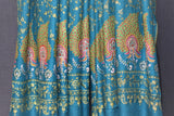 embroidered pashmina green designdar shawl 40X80 inch