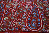 embroidered pashmina red jammawar shawl 40X80 inch