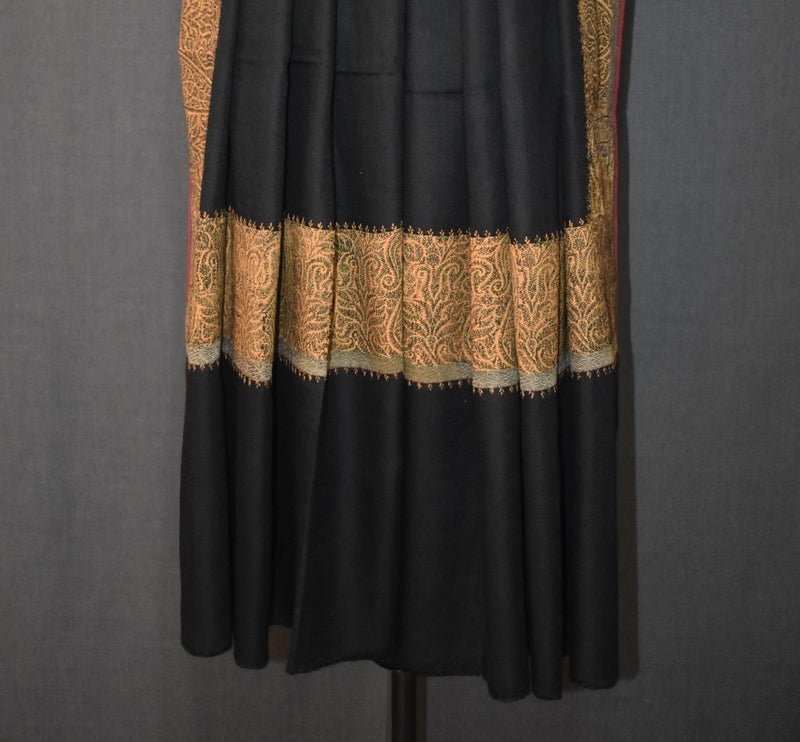 Antique trim pashmina shawl