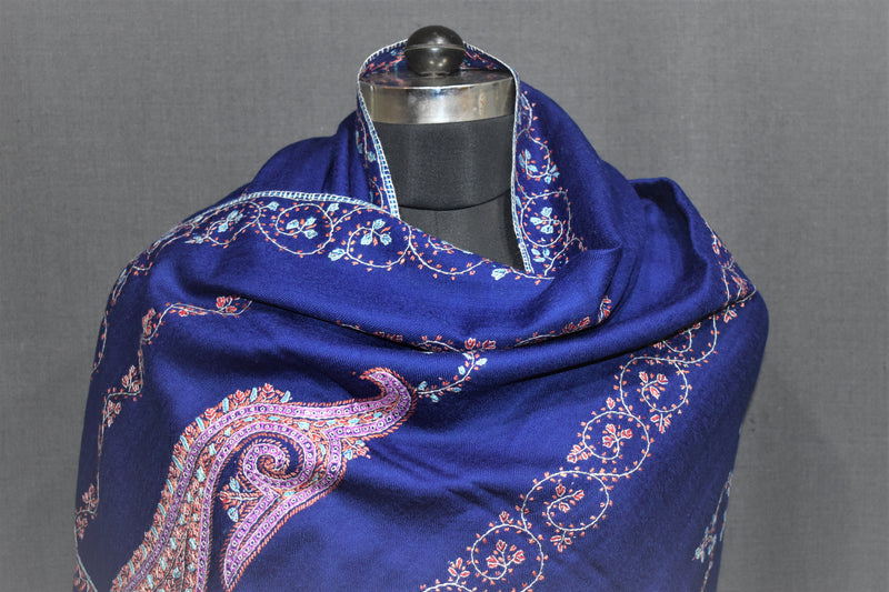 Fine wool Embroidered shawl