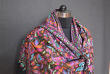 embroidered pashmina black jamma shawl 40X80 inch