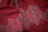 Hand embroidered pashmina shawl 40X80 inch