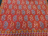 pashmina shawl Embroidered pink jamma kalamkari shawl