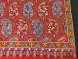 pashmina shawl Embroidered pink jamma kalamkari shawl
