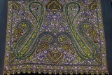 Hand embroidered pashmina jamma black shawl 40X80 inch